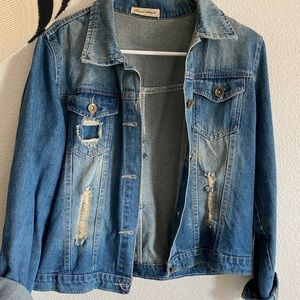 Distressed Jean Jacket